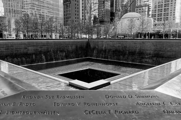 New York City Ground Zero World Trade Center Memorial Usa — Stockfoto