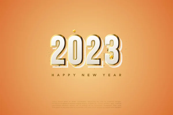 2023 2023 Fondo 2023 Año Nuevo 2023 Feliz Año Nuevo — Archivo Imágenes Vectoriales