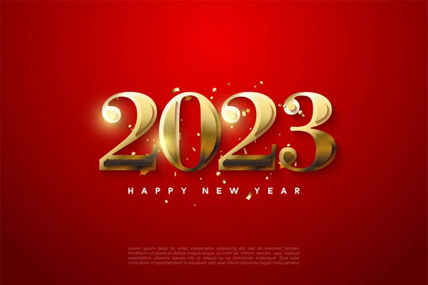 2023 2023 Fondo 2023 Año Nuevo 2023 Feliz Año Nuevo — Archivo Imágenes Vectoriales