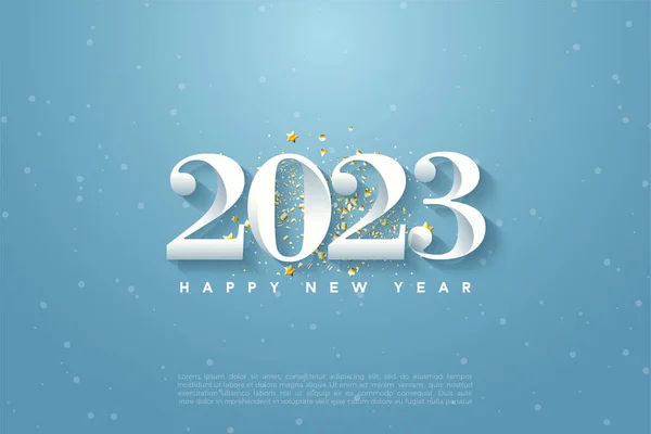 2023 2023 Fondo 2023 Año Nuevo 2023 Feliz Año Nuevo — Archivo Imágenes Vectoriales