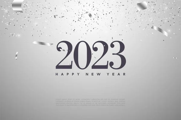 2023 2023 Fondo 2023 Año Nuevo 2023 Feliz Año Nuevo — Archivo Imágenes Vectoriales