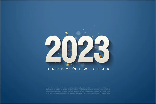 2023 2023 Фон 2023 Новий Рік 2023 Щасливий Новорічний Захід — стоковий вектор