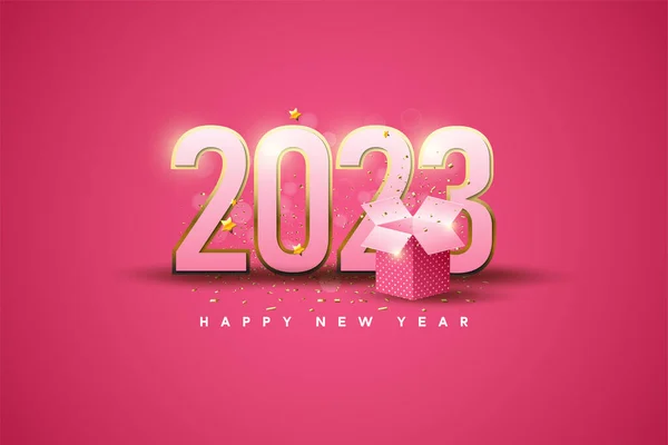 2023 2023 Tło 2023 Nowy Rok 2023 Szczęśliwy Nowy Rok — Wektor stockowy