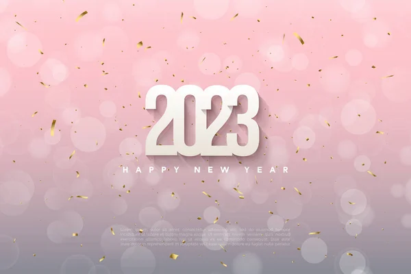 2023背景2023新年快乐新年活动新年快乐新年背景 免版税图库插图
