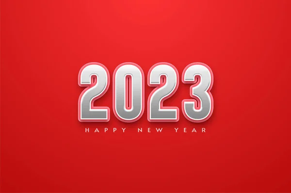 Color Suave Feliz Año Nuevo 2023 — Archivo Imágenes Vectoriales