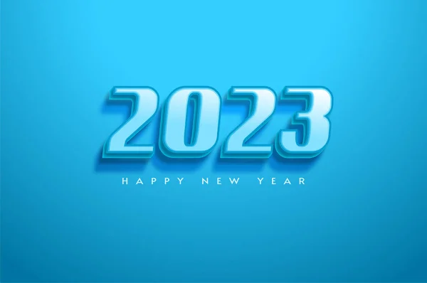 Новый 2023 Год Голубом Фоне — стоковый вектор