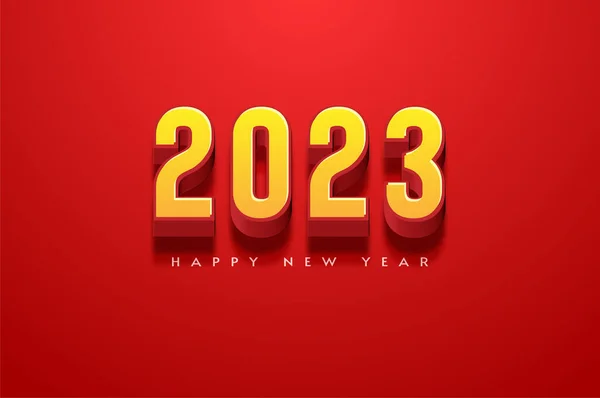 Gelukkig Nieuwjaar 2023 Achtergrond Illustraties — Stockvector