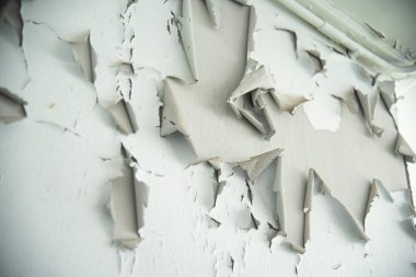 peeling concrete wall paint