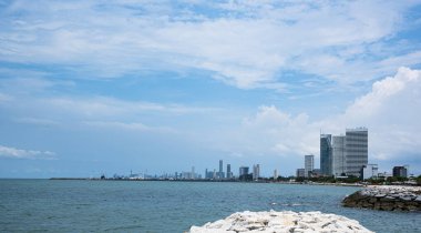 Bann Ampher, Chonburi Tayland deniz manzarası