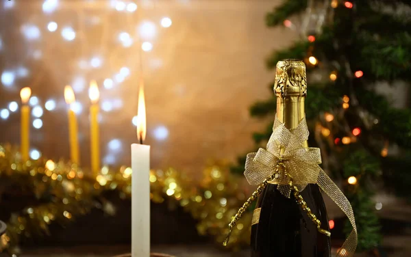 Champagne Bottle Celebrating Background — Stock Photo, Image