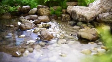 Şelale ev bahçesinde