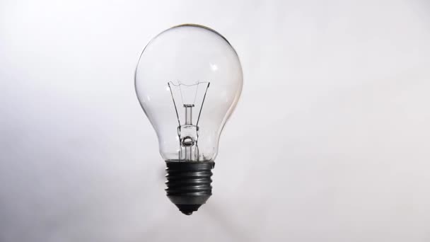 Tungsten Lamp Bulb Lit Garden — стоковое видео