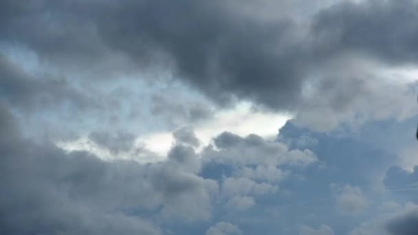 Nuvola Pioggia Movimento Tramonto Tim — Video Stock