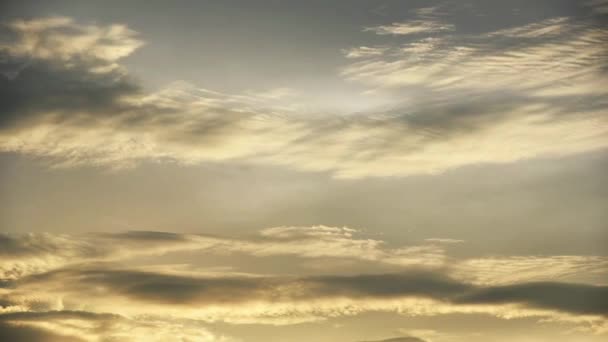 Chmura Niebo Czasie Zachód Słońca Okres Niebo Blaknie — Wideo stockowe