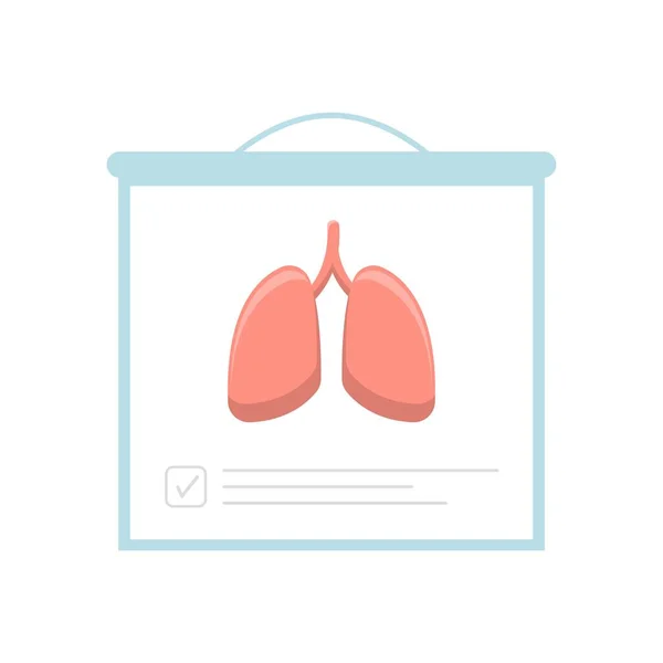 Infografiki Narządów Ludzkich Płuc Ikony Ilustracji Kreskówek Dla Medycyny Opieki — Wektor stockowy