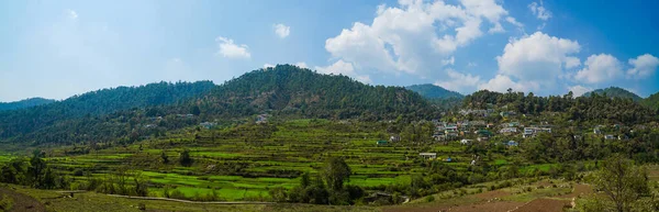 Güzel Doğa Fotoğrafçılığı Çatı Çiftçiliği Adım Çiftliği Panorama Fotoğrafçılık Uttarakhand — Stok fotoğraf
