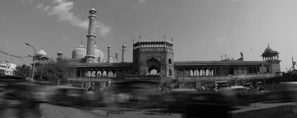 Mezquita Jama Masjid Corazón Vieja Delhi Octubre 2014 India Foto —  Fotos de Stock