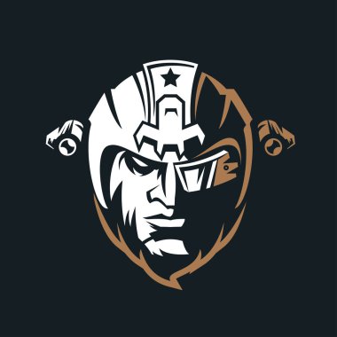 Elit Ordu Tasarım İllüstrasyonu, maskot, logo, giysi ve daha fazlası için kullanılabilir.