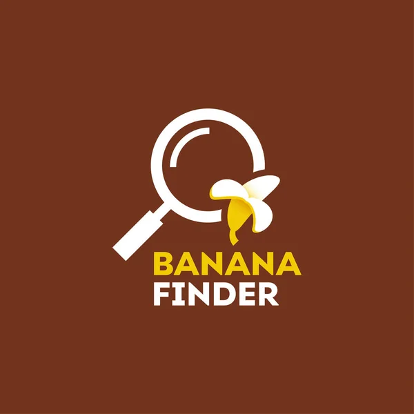 Ilustracja Grafika Wektorowa Logo Znajdź Banan Idealny Dla Ikony Biznesu — Wektor stockowy
