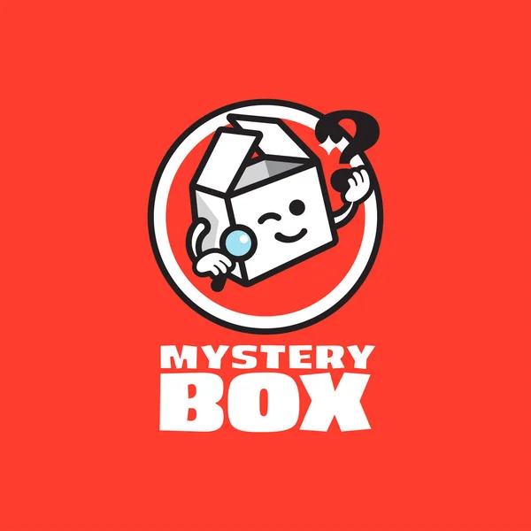 Mystery Box Icône Point Interrogation Intérieur Boîte Cadeau Pour Rare — Image vectorielle