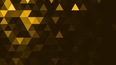 Altın çokgen desen Soyut geometrik arkaplan Üçgen mozaik, web sitesi, mobil, uygulama, reklam, sosyal medya için mükemmel