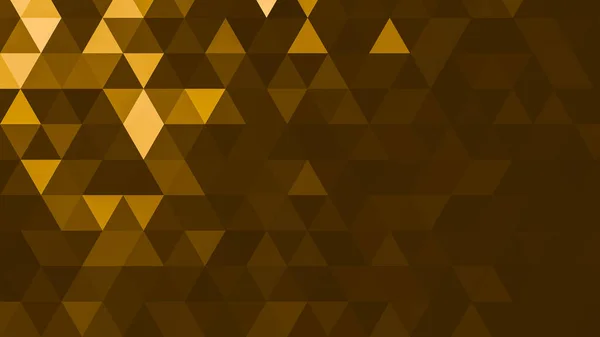 Altın Çokgen Desen Soyut Geometrik Arkaplan Üçgen Mozaik Web Sitesi — Stok fotoğraf