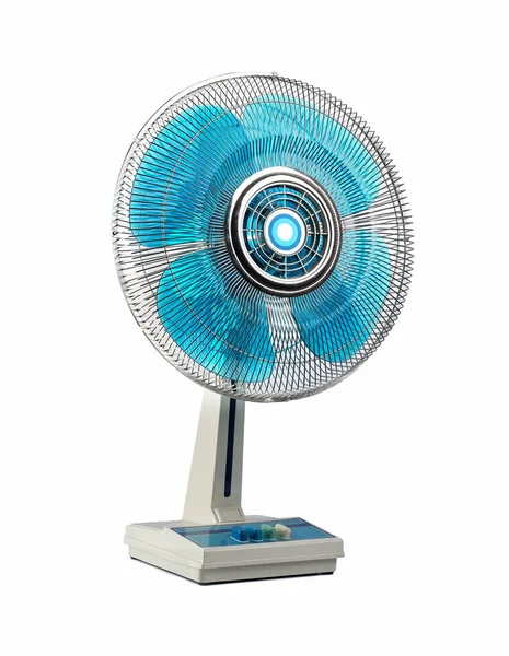 Vintage Stylish Retro Cooling Fan White Background — Stok fotoğraf