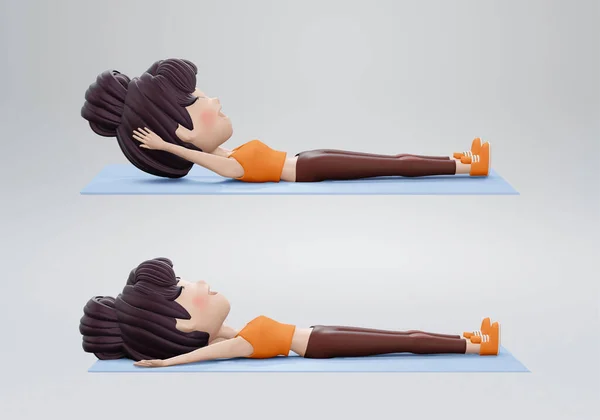 Weergave Vrouwen Doen Oefeningen Met Knie Jump Squats Workout Diagram — Stockfoto