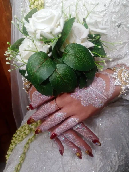 Bouquet Sposa Fiori — Foto Stock