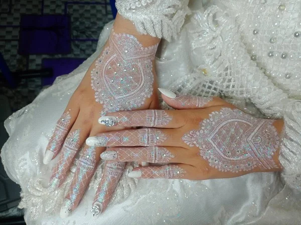 Wedding Dress White Lace — Stockfoto