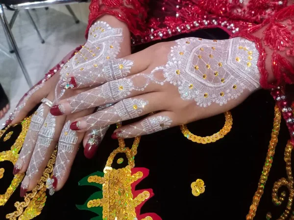 Los Anillos Boda Las Manos Novia — Foto de Stock