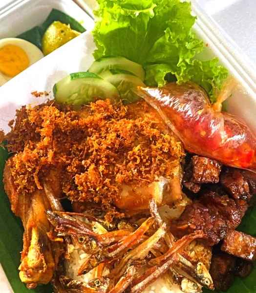 Cerca Vista Deliciosa Comida Asiática — Foto de Stock