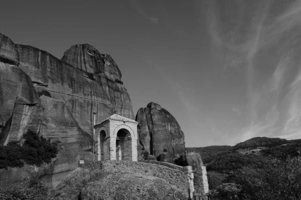 Vakantie Prachtige Kloosters Hun Adembenemende Omgeving Meteora Het Vasteland Van — Stockfoto
