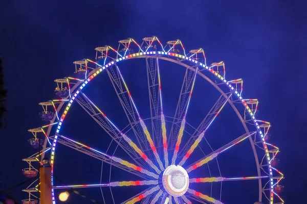 Neurenberg Folk Festival 2022 Nachts Zeer Indrukwekkende Lichtshows Van Ritten — Stockfoto