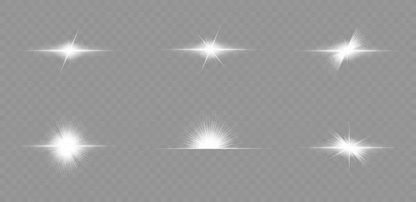 Flash Deslumbrante Estrela Brilhante Mágico Vetor Brilhante Sol Brilhante Brilho —  Vetores de Stock