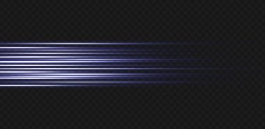 Mavi renkli vektör illüstrasyonu. Bir dizi ışık efekti. Parılda ve parla. Parlak ışık huzmeleri. Parlak çizgiler. Vektör çizimi. Toz. Noel Flaşı.