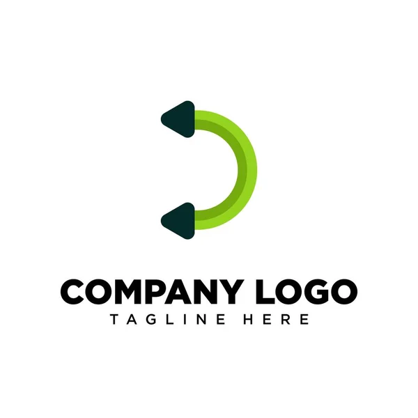 Logo Lettre Conception Adapté Pour Entreprise Communauté Les Logos Personnels — Image vectorielle