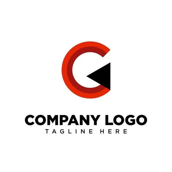 Logo Lettre Conception Adapté Pour Entreprise Communauté Les Logos Personnels — Image vectorielle