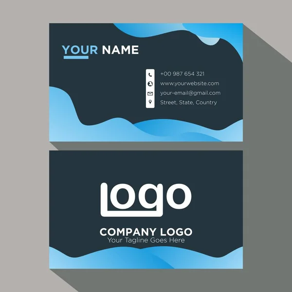Business Card Design Business People — Stock Vector