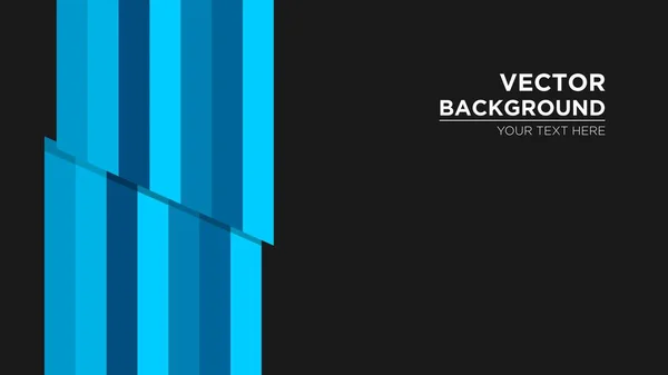Modern Black Blue Vector Background — Stock Vector