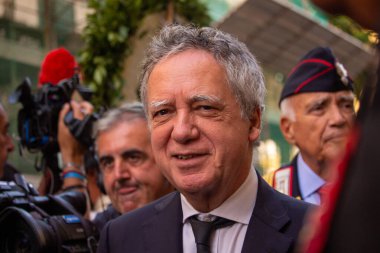 General Carlo Alberto dalla Chiesa 'nın oğlu, Nando, 3 Eylül 2022 tarihinde babasının anısına Carini üzerinden Palermo' da