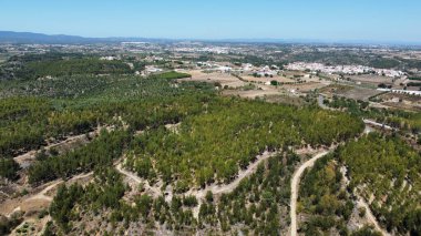 İnsansız hava aracı Portekiz kırsalında ağaçlar ve yollarla vuruldu