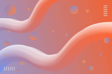 Akışkan gradyan şekilli soyut bir arkaplan. Pankartlar, broşürler, broşürler, broşürler, posterler ve daha fazlası için renkli vektör çizimleri