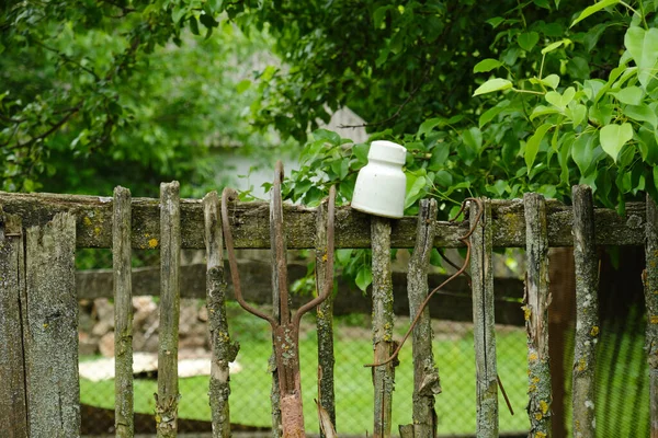 木製の柵の閉鎖ショット — ストック写真