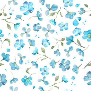 Soyut çiçek yaprakları ve brançlarla suluboya desenleri. Beyaz arka planda el çizimi doğa çizimi. İç tasarım, ambalaj tasarımı veya yazdırma için.