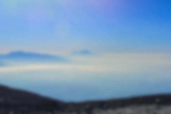 Verschwommene Landschaft Blauer Himmel Mit Wolken Schöne Fantasie Pastell Bunte — Stockfoto
