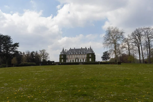 Chateau Hulpe Castle Hulpe Bélgica Parque Hulpe Foto Alta Qualidade — Fotografia de Stock