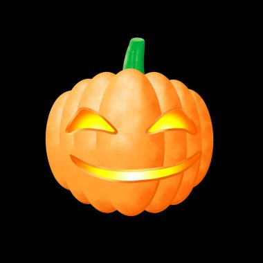 Portakallı Cadılar Bayramı balkabağı neşeyle gülümse 