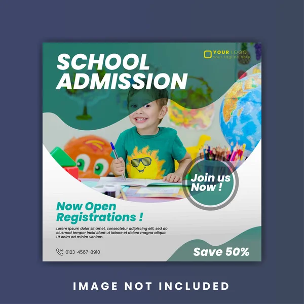 Okul giriş sosyal medya web sitesi poster tanıtım ve profil fotoğraf tasarımı 1