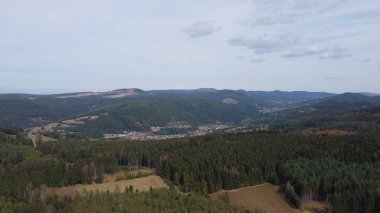 Güney Rhoen 'ın eşsiz manzarası. Kara Dağlar Doğa Parkı